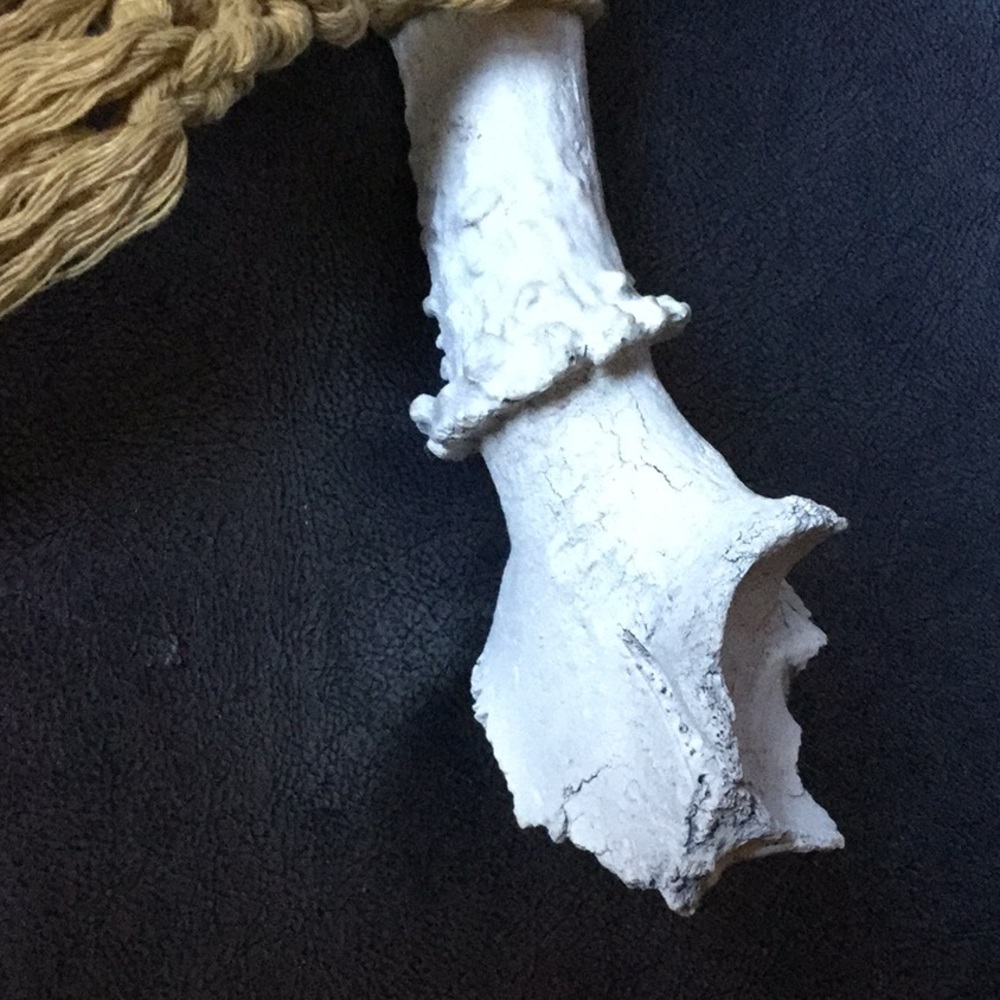 Artisan Macrame bohemian deer antler boho Coachella cowgirl art Mother Nature - Picture 6 of 10